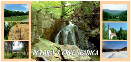 Pohľadnica Pozdrav z obce Vladiča